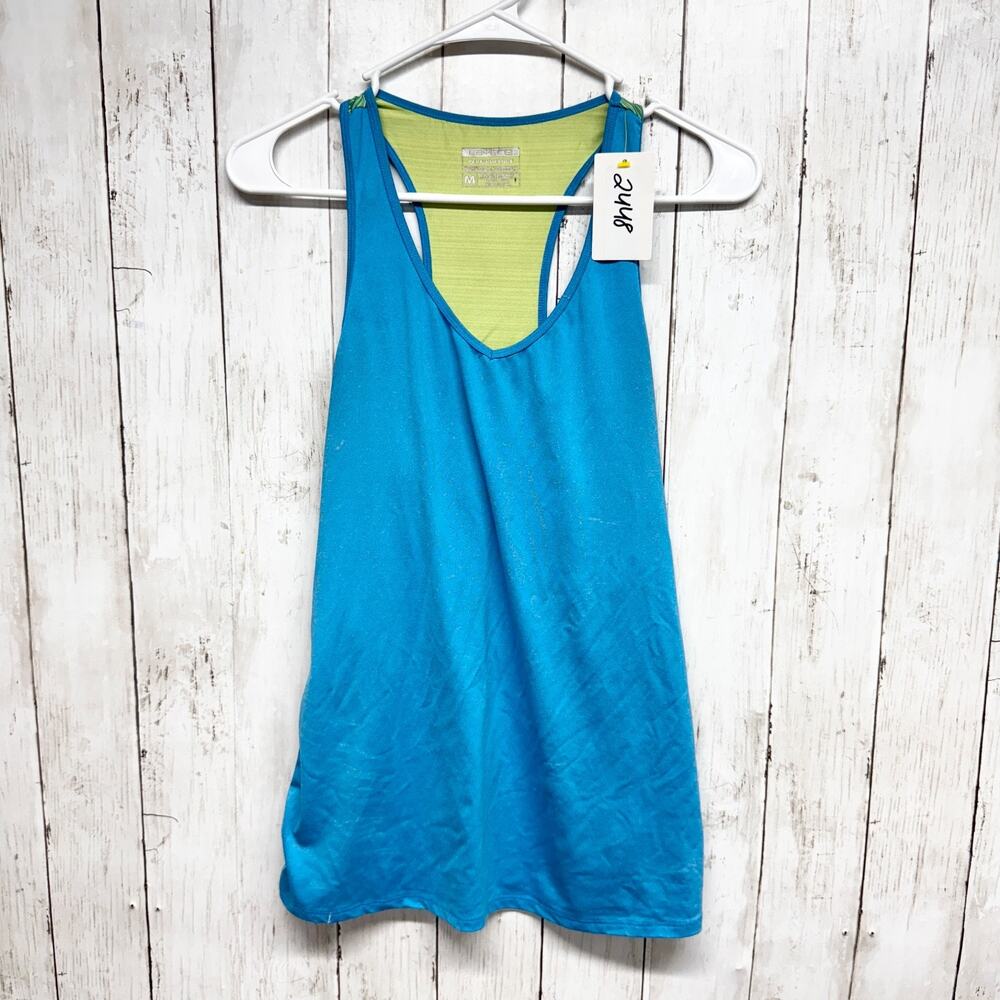Layers Shirt Women Size Medium Blue‎ Performance QWick Dry Halter Sleeveless Top